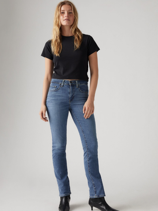 Levi's Blugi Albastri Deschisi 724 Straight Femei [1]