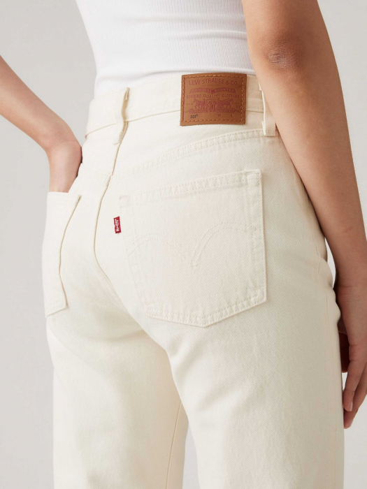 Levi's Женские Джинсы Кремовые 501 CROP Straight [8]