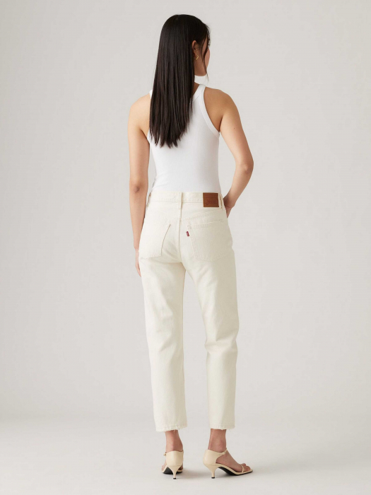 Levi's Женские Джинсы Кремовые 501 CROP Straight [4]