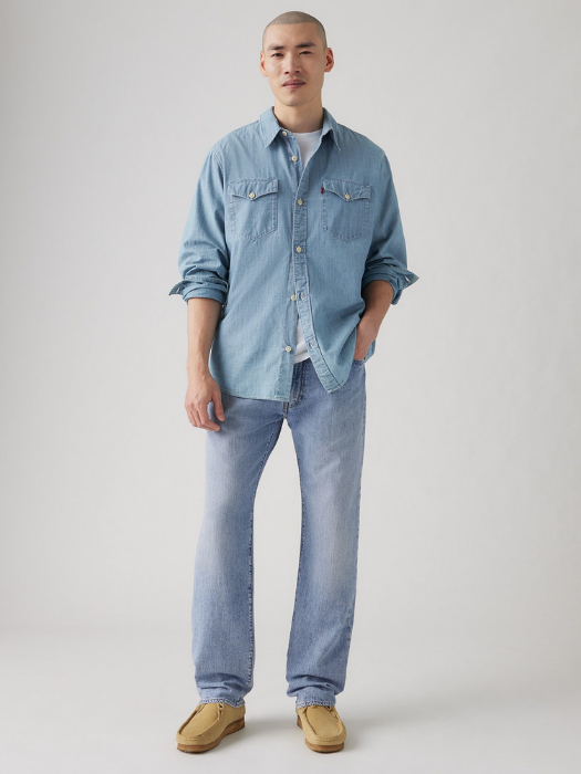 Levi's Мужские Джинсы Синие 555 Relaxed Straight [5]