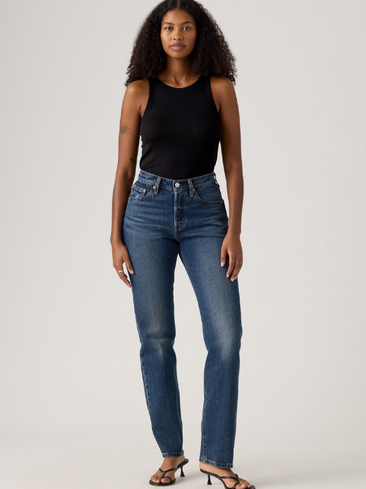 Levi's Blugi Navy 501 Curve Straight Femei [1]