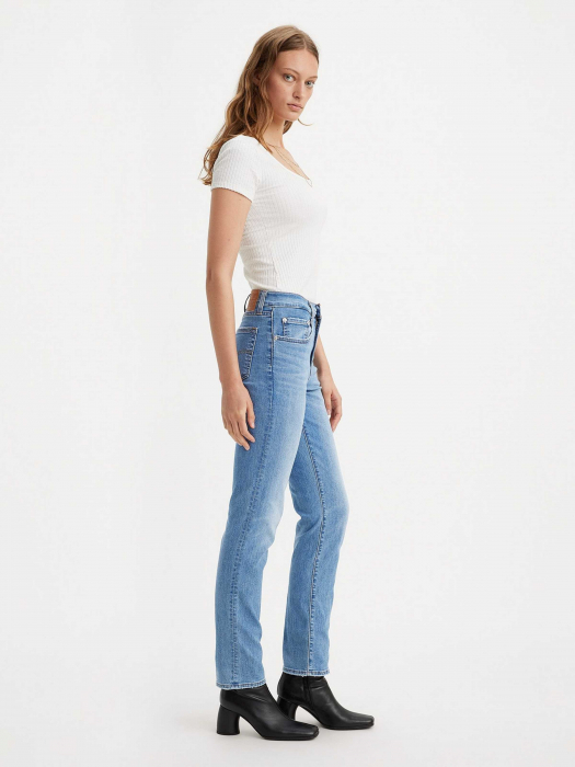 Levi's Blugi Albastri 724 Straight Femei [3]