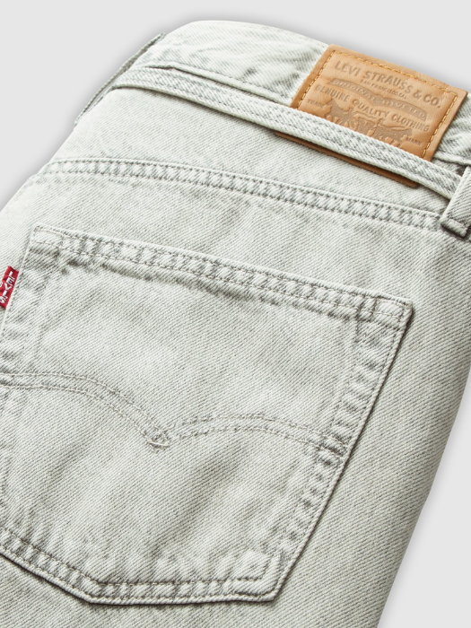 Levi's Blugi Gri Deschis RIBCAGE Straight Femei [6]
