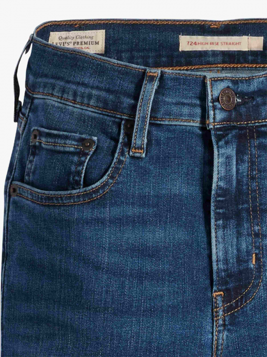 Levi's Женские Джинсы Темно-Синие 724 Straight [7]