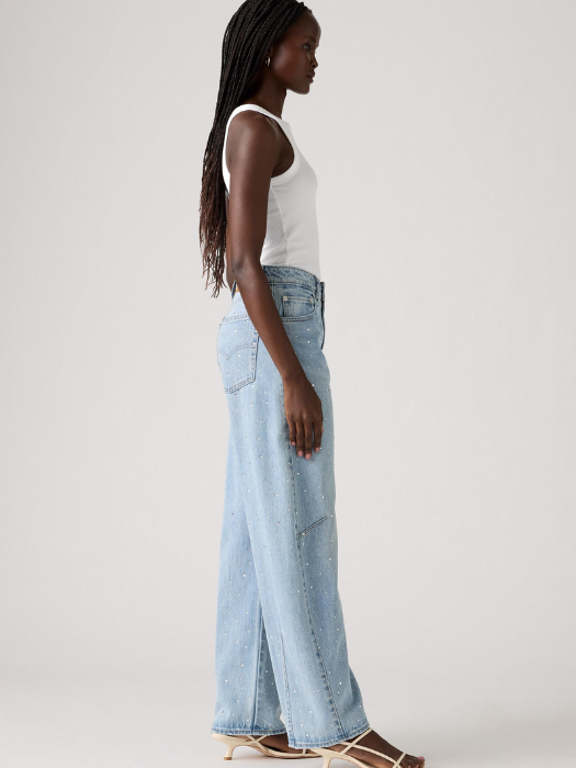 Levi's Blugi Albastri Deschisi Baggy Dad Barrel Barrel Femei [2]