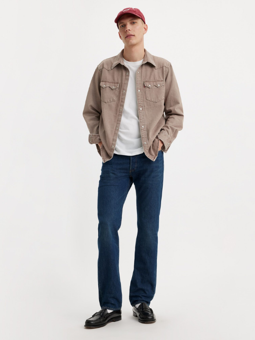 Levi's Мужские Джинсы Синие 501 Regular [1]