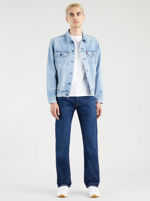 Levi's Blugi Albastri 501 Regular Barbati [4]
