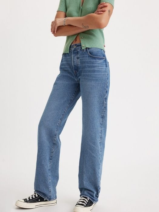 Levi's Blugi Gri Inchis 501 90 Straight Femei [5]