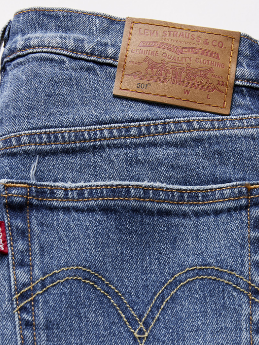 Levi's Blugi Albastri 501 Straight Femei [7]