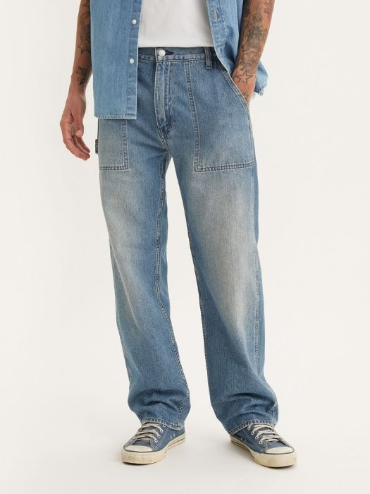 Levi's Мужские Джинсы Светло-Синие 555 Relaxed Straight [1]
