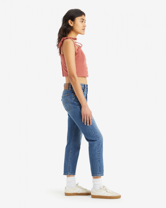 Levi's Женские Джинсы Синие 501 CROP Straight [3]