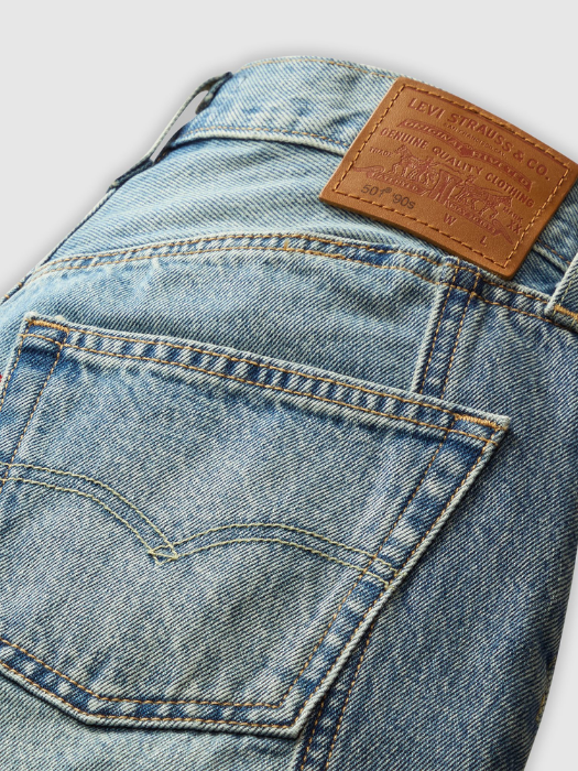 Levi's Blugi Albastri 501 Straight Femei [6]