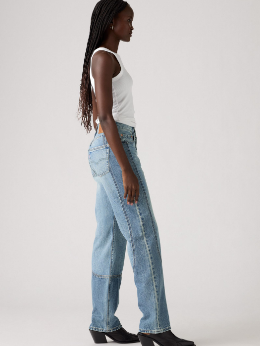 Levi's Blugi Albastri 501 Straight Femei [2]