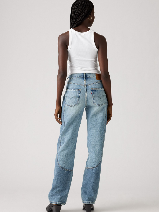 Levi's Blugi Albastri 501 Straight Femei [4]