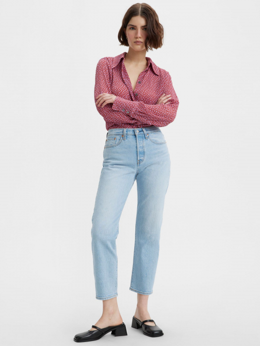Levi's Женские Джинсы Светло-Синие Wedgie Straight Straight [5]