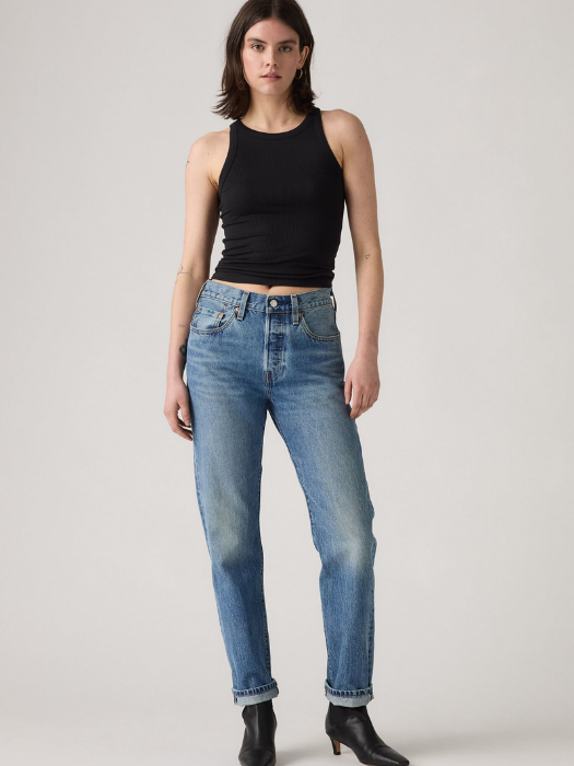 Levi's Blugi Navy 501 Straight Femei [1]