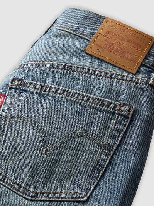 Levi's Blugi Navy 501 Straight Femei [6]