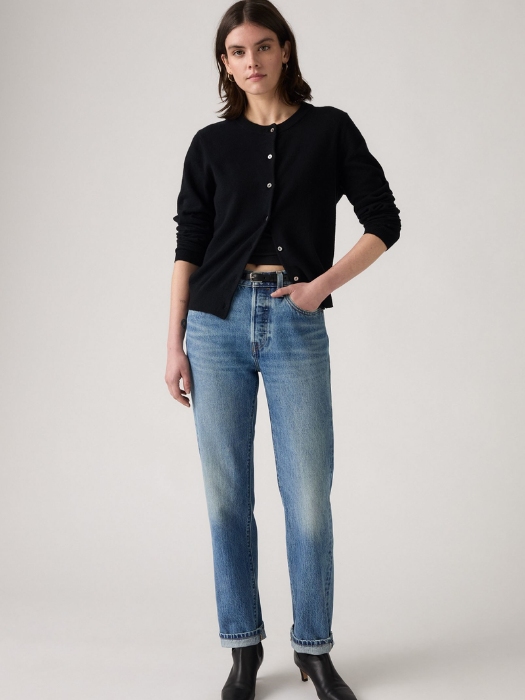 Levi's Blugi Navy 501 Straight Femei [3]