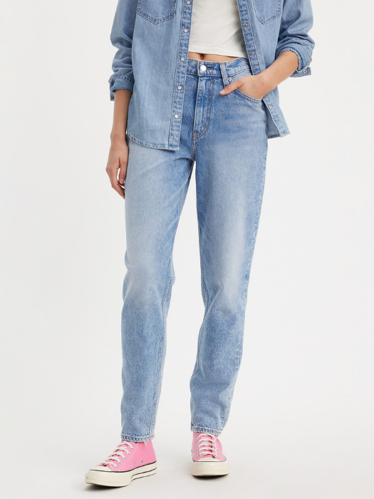 Levi's Blugi Albastri Deschisi 80S MOM Relaxed Tapered Femei [5]