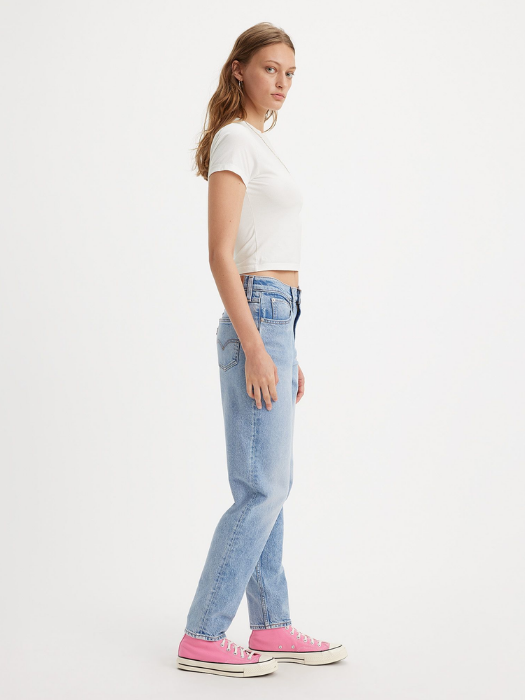 Levi's Blugi Albastri Deschisi 80S MOM Relaxed Tapered Femei [2]