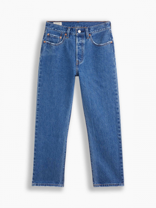 Levi's Blugi Albastri 501 CROP Straight Femei [10]