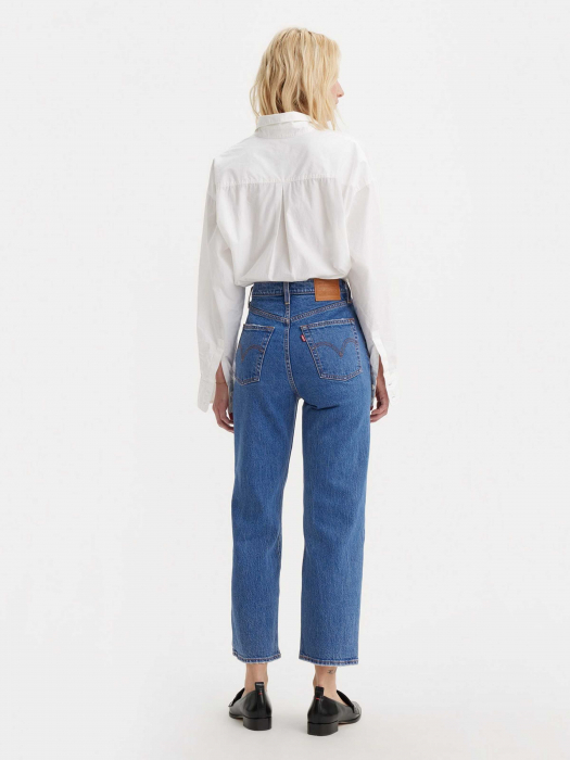Levi's Женские Джинсы Синие Ribcage Straight Ankle Straight [8]