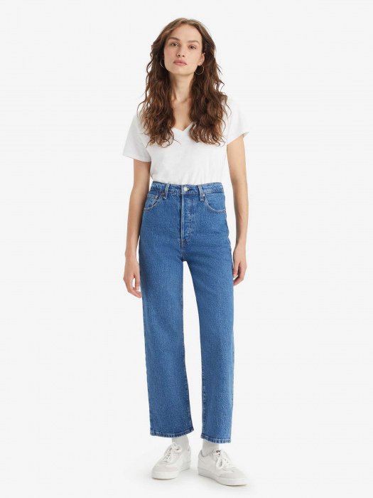 Levi's Женские Джинсы Синие Ribcage Straight Ankle Straight [1]