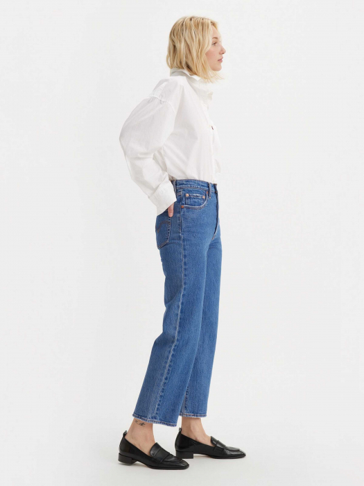 Levi's Женские Джинсы Синие Ribcage Straight Ankle Straight [10]