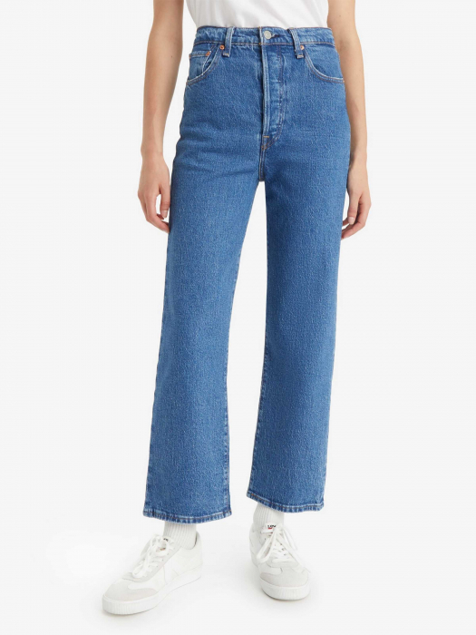 Levi's Женские Джинсы Синие Ribcage Straight Ankle Straight [11]