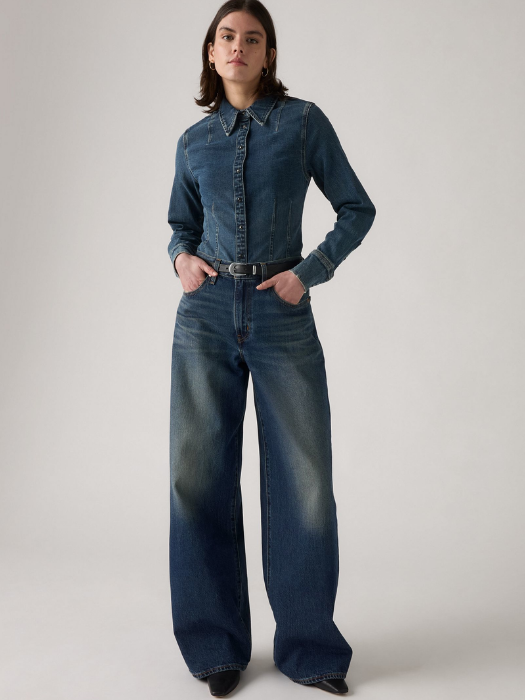 Levi's Blugi Navy Xl Straight Straight Femei [1]
