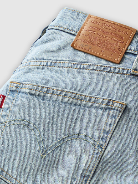 Levi's Blugi Albastri Deschisi 501 Curve Straight Femei [7]