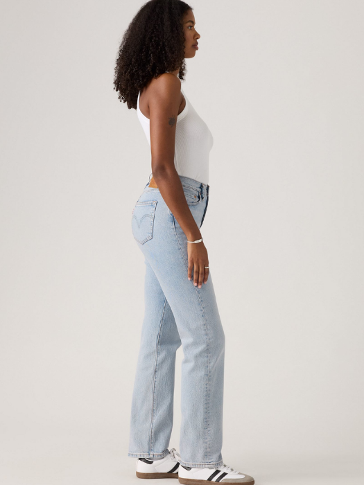 Levi's Blugi Albastri Deschisi 501 Curve Straight Femei [2]