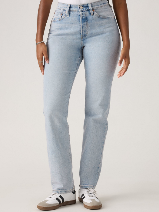 Levi's Blugi Albastri Deschisi 501 Curve Straight Femei [5]