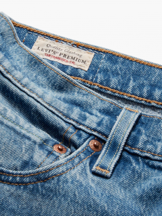 Levi's Женские Джинсы Светло-Синие 501 Straight [7]