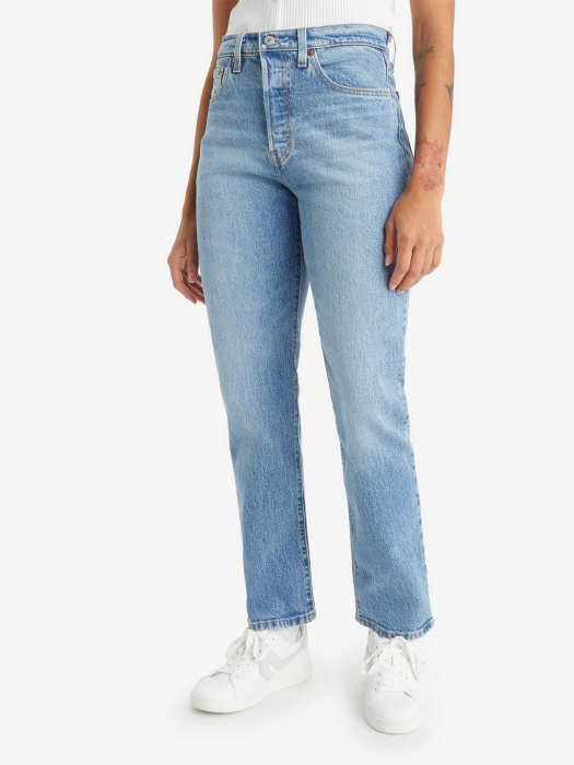 Levi's Женские Джинсы Светло-Синие 501 Straight [4]