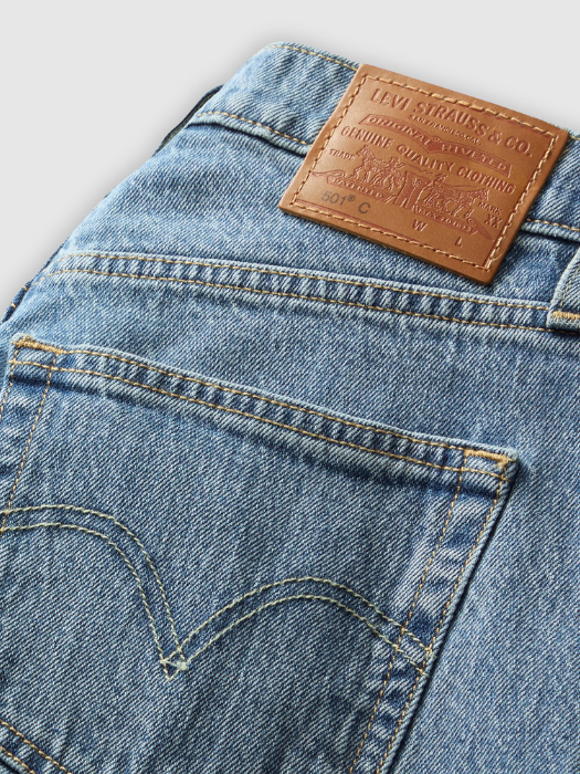 Levi's Blugi Albastri 501 Curve Straight Femei [7]