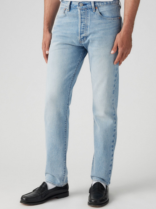 Levi's Blugi Albastri Deschisi 501 slim taper Slim Taper Barbati [5]
