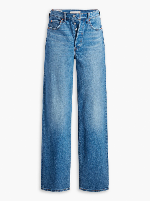 Levi's Blugi Albastri Ribcage Full Length Straight Femei [7]