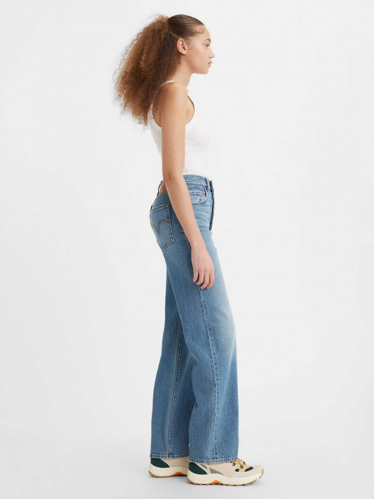Levi's Женские Джинсы Синие Ribcage Full Length Straight [3]