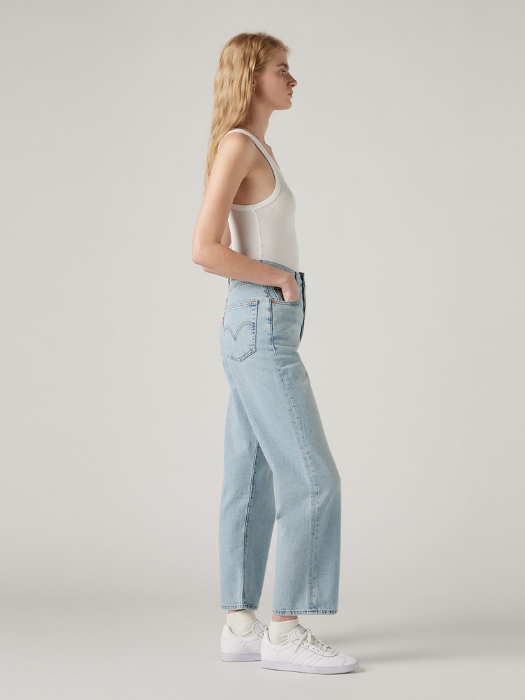 Levi's Женские Джинсы Светло-Синие Ribcage Straight Ankle Straight [2]