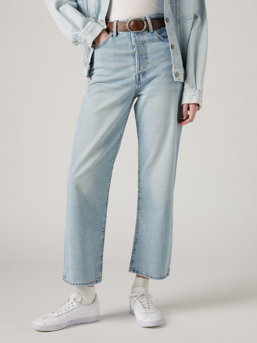 Levi's Женские Джинсы Светло-Синие Ribcage Straight Ankle Straight [5]