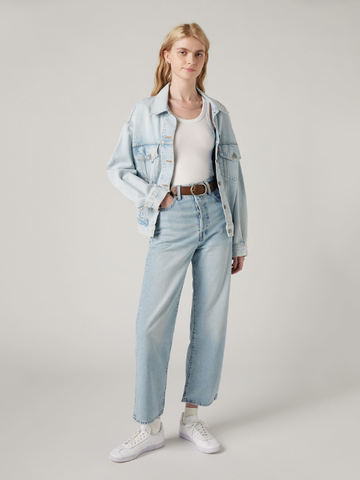 Levi's Женские Джинсы Светло-Синие Ribcage Straight Ankle Straight [4]