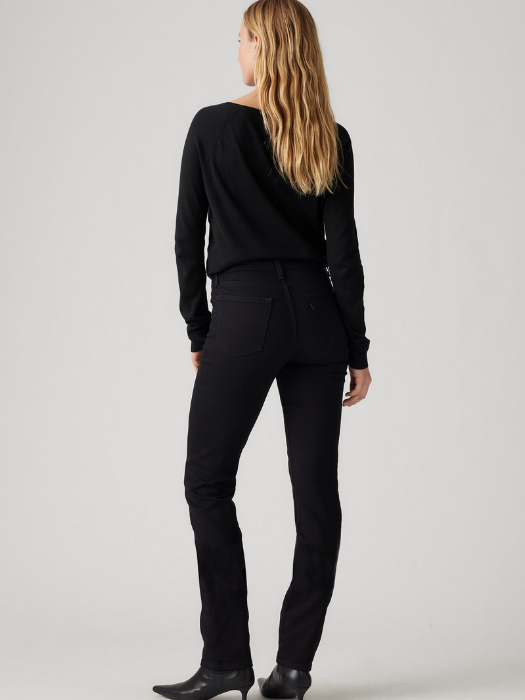 Levi's Blugi Negri 724 Straight Femei [4]