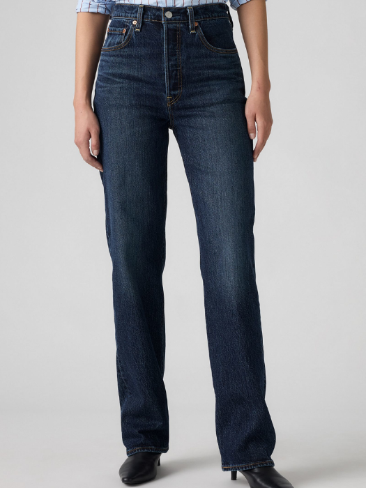 Levi's Женские Джинсы Темно-Синие RIBCAGE Straight [5]