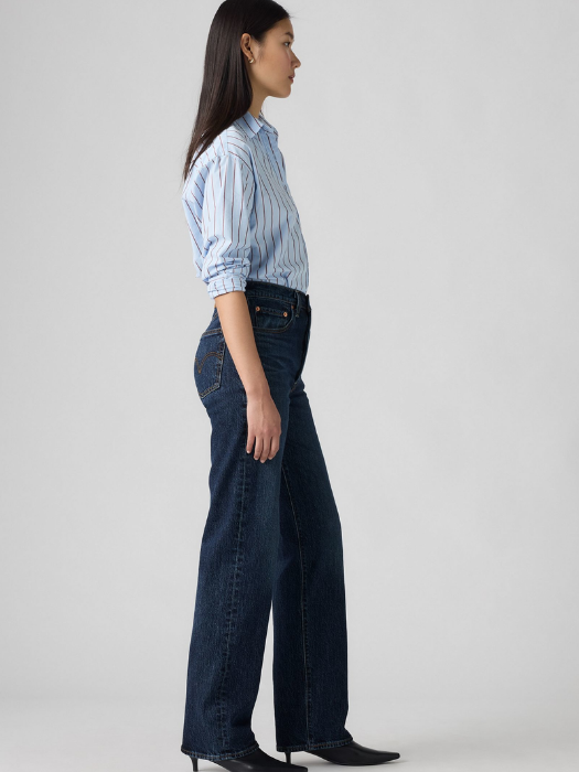 Levi's Женские Джинсы Темно-Синие RIBCAGE Straight [3]