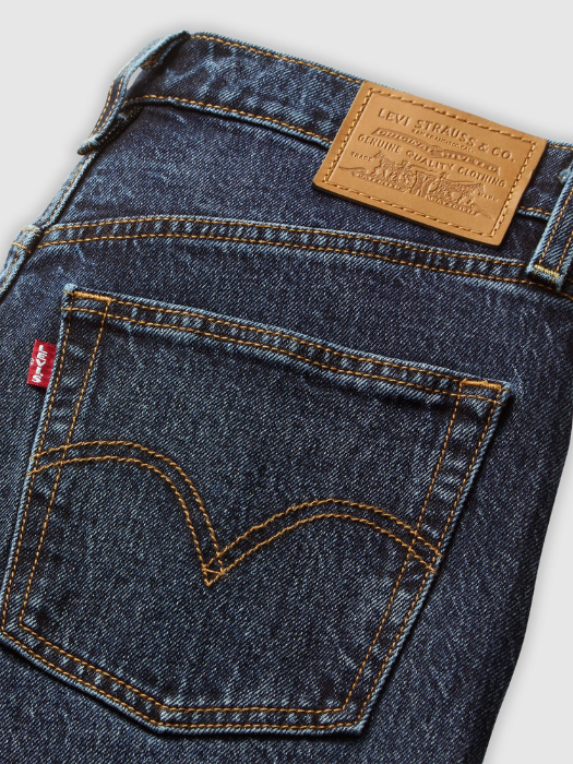 Levi's Женские Джинсы Темно-Синие RIBCAGE Straight [6]