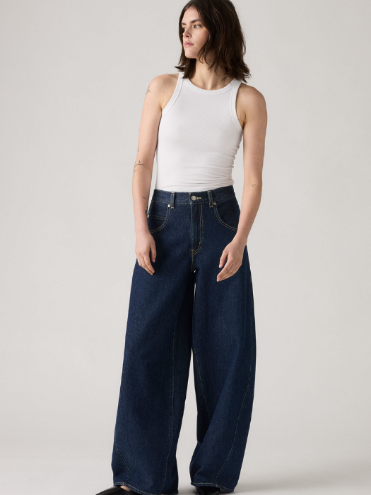 Levi's Blugi Indigo Super Baggy Barrel Barrel Femei [1]