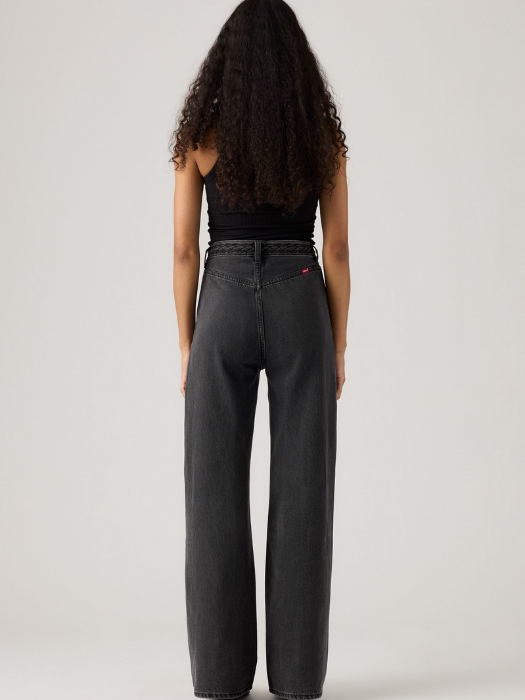 Levi's Blugi Gri Inchis RIBCAGE Straight Femei [2]