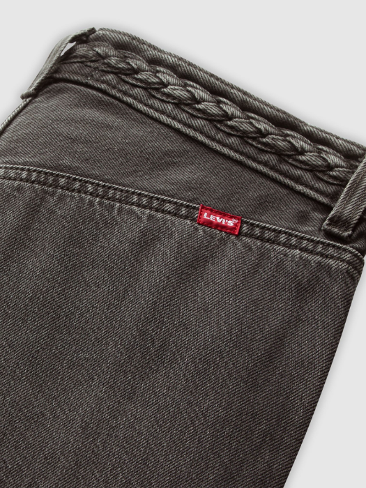 Levi's Blugi Gri Inchis RIBCAGE Straight Femei [5]