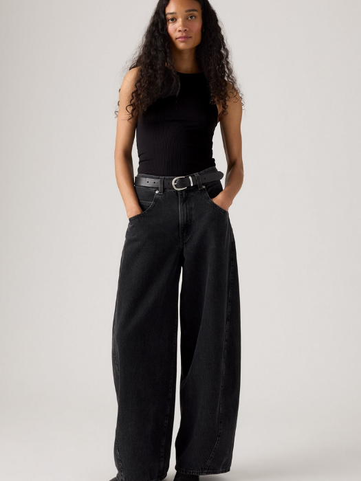 Levi's Blugi Gri Inchis Super Baggy Baggy Femei [1]
